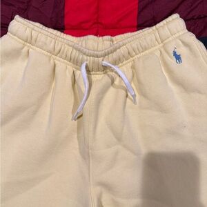 Ralph Lauren Pale Yellow Joggers with Blue Logo
